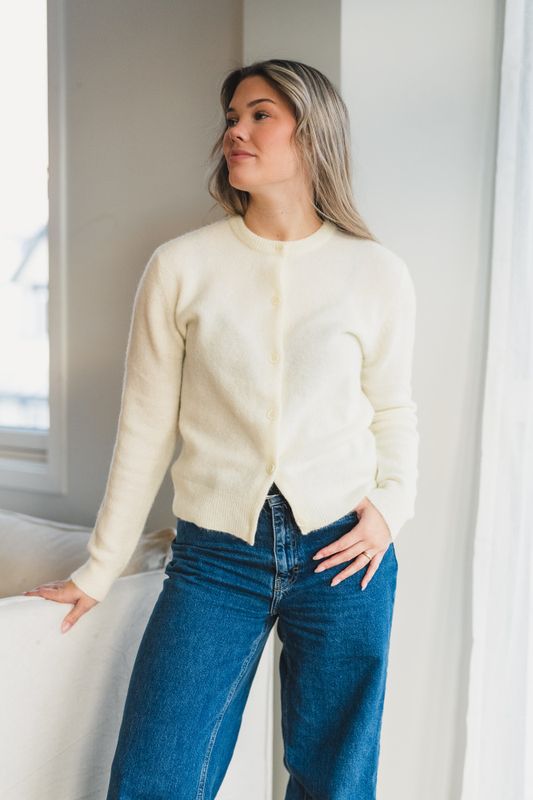 Nor Short Cardigan 7355 Ethereal Green 