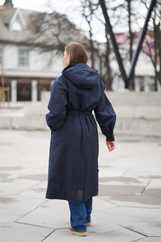 Rossby Maxi Coat Dark Navy 
