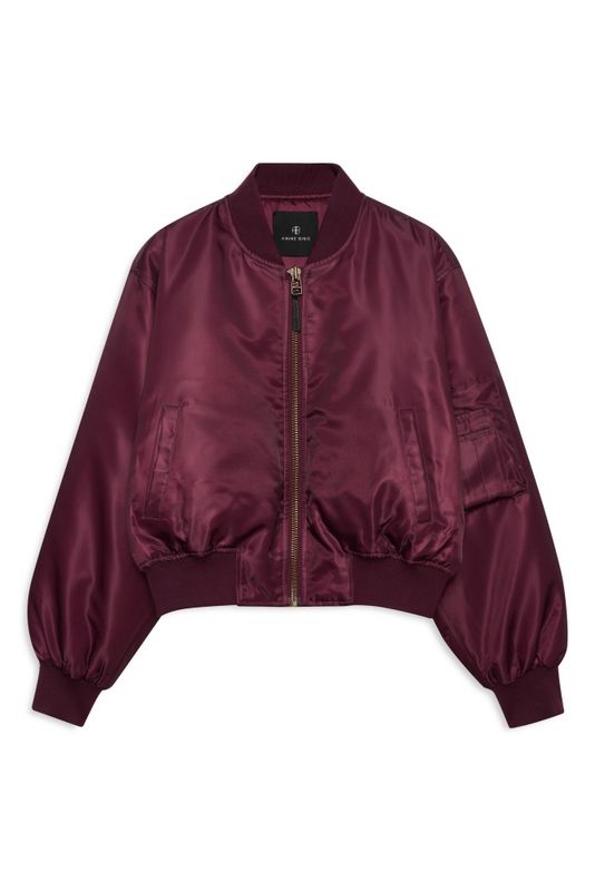 Leon Bomber Fig Burgundy 
