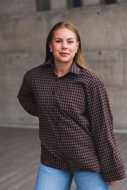 Hovedbilde Anella Check Shirt Chocolate Plum 