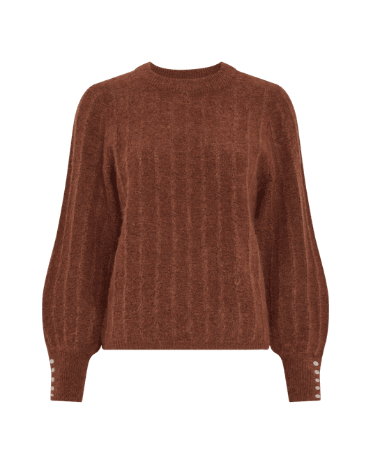 Hovedbilde Mira Amalie Pullover Ginger Bre Melange 