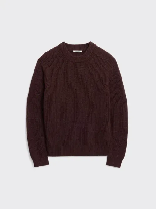 Hovedbilde Wilder Rib Crewneck Brown 