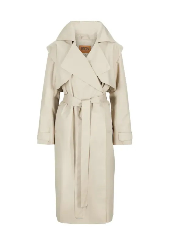 Regndråpe Trench Coat Sand 