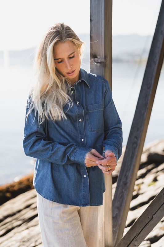 Alvine Shirt Medium Blue Denim 