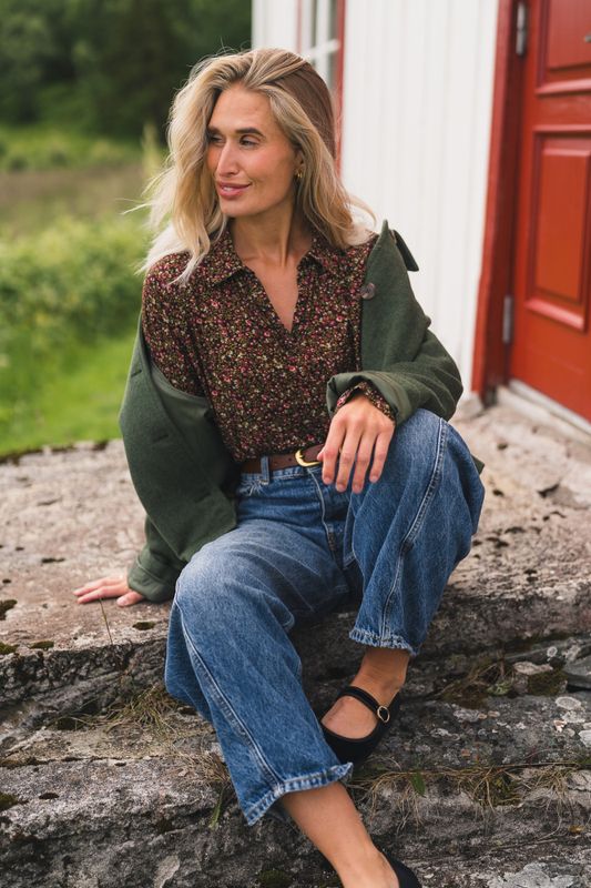 Aslaug Jacket Chive Melange 