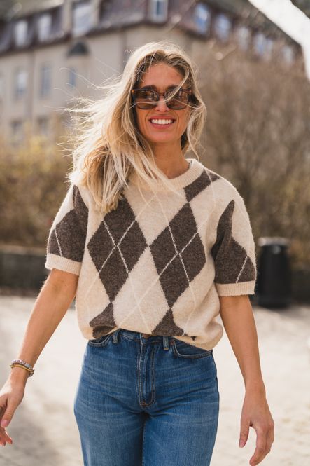 Hovedbilde Johi SS Wool Blend Pullover Oatmeal Taupe ...