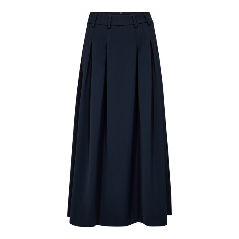 Anya Pleat Skirt Navy 