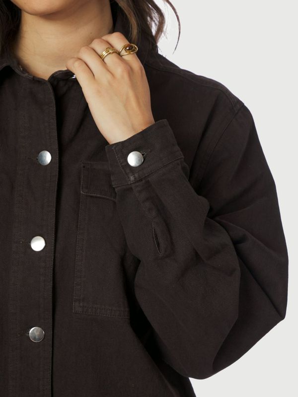 Tikken Solid Jacket Dark Brown 