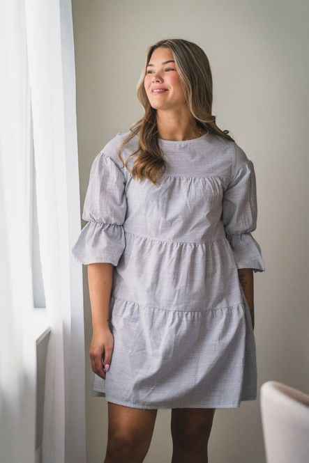 Hovedbilde Mai Dress Anthracite Stripe