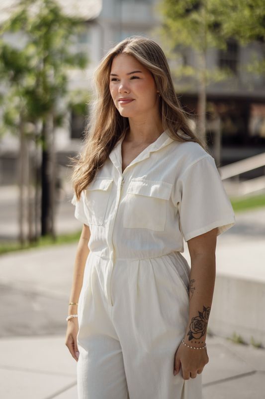 Lybay Jumpsuit Ivory 