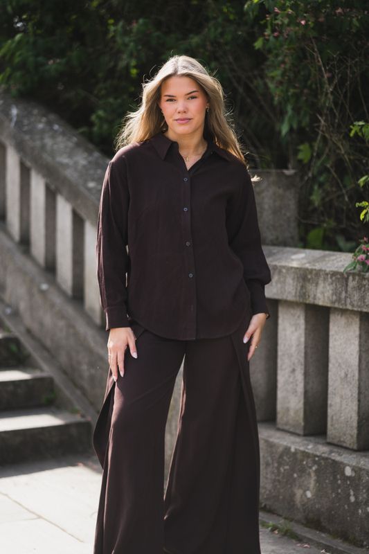 Iris Shirt Dark Brown 