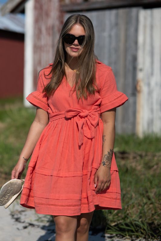 Hamilton Short Dress Georgia Peach