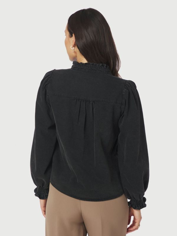 Emmeline Denim Blouse Black 
