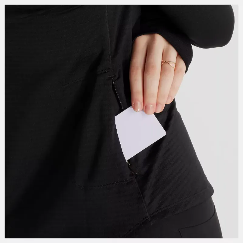 RC Essential Heat Grid 1/2 Zip Black 