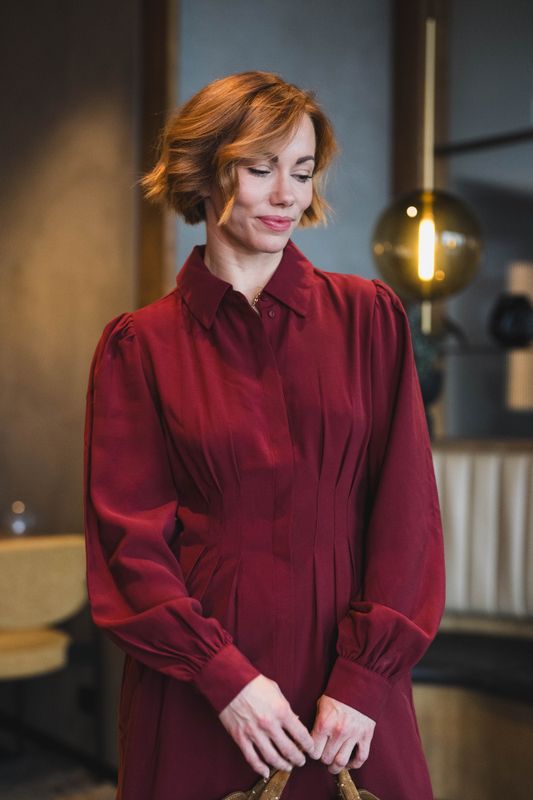 Elsa Asana Dress Syrah 