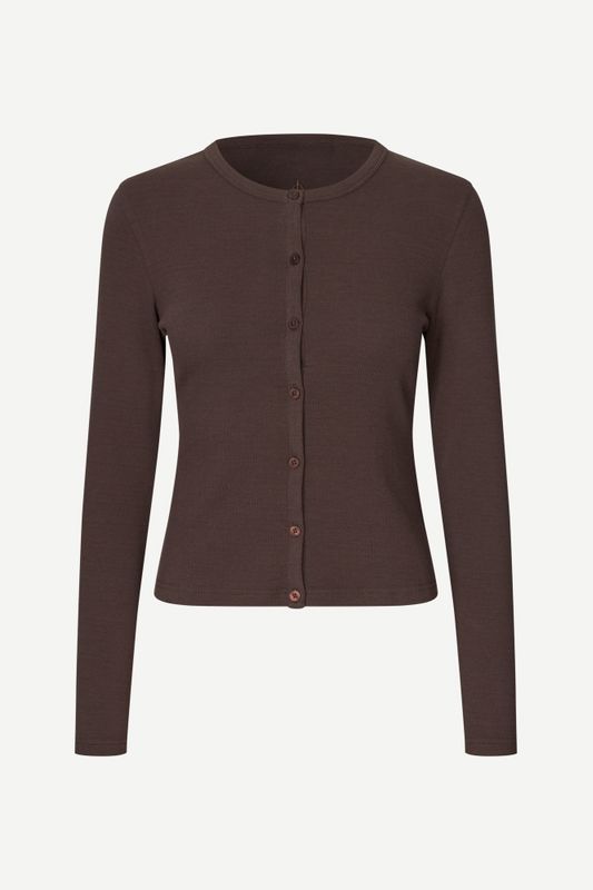 Saalexo LS Cardigan 7542 Mulch 
