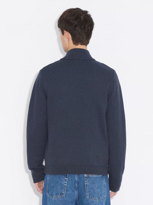 Atlantic Zip Cardigan Navy 