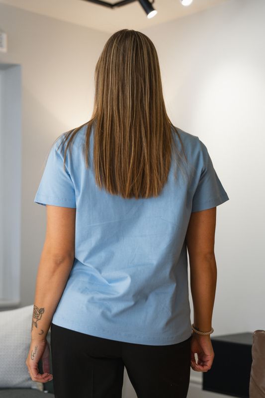 Basic Jersey Tiger Relaxed T-Shirt Blissful Blue 