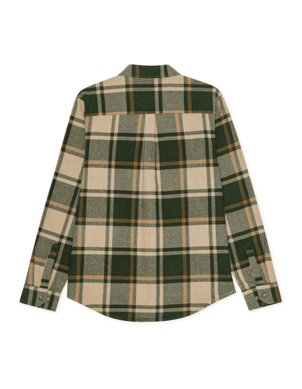 Check Flannel Shirt Rosin Green 