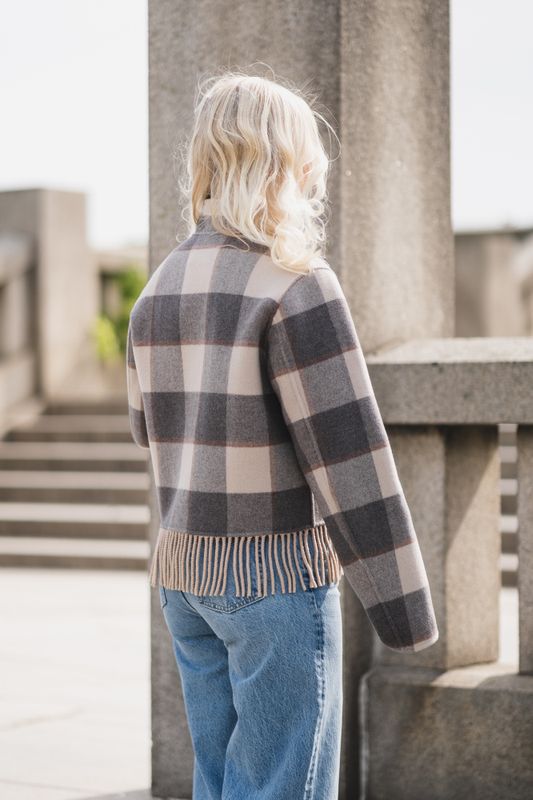 Edith Jacket Cream Check 