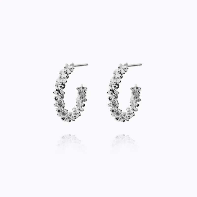 Gemma Loops Rhodium 