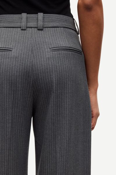 Hovedbilde Salot Trousers 15496 Dark Gull Gray Pinstripe 
