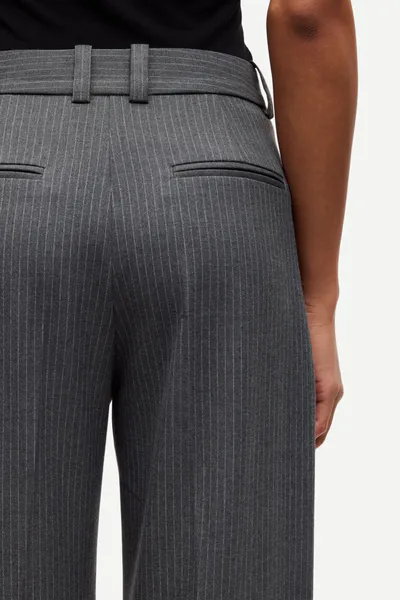 Hovedbilde Salot Trousers 15496 Dark Gull Gray Pinstripe 