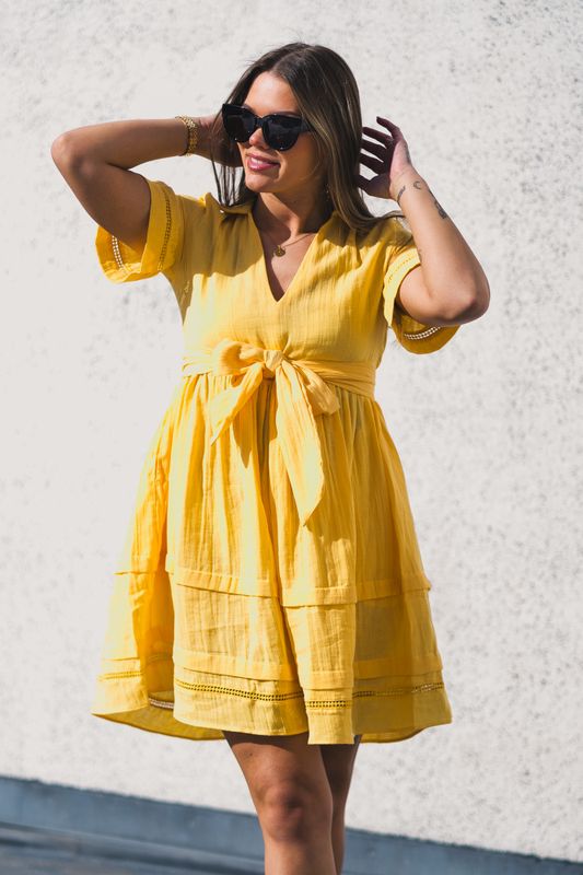 Hamilton Short Dress Cornsilk 