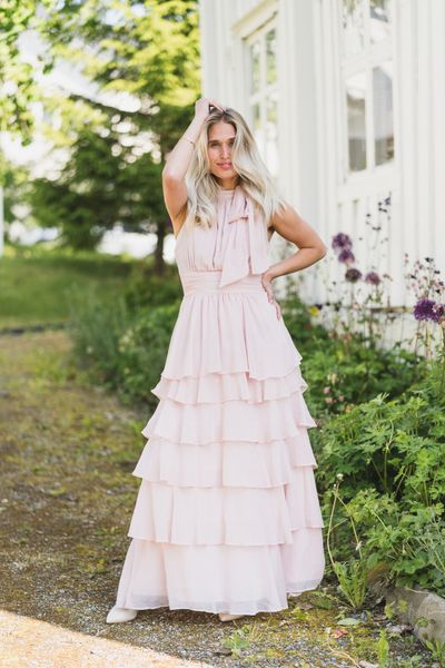Hovedbilde Marli Solid Chiffon Dress Rose 