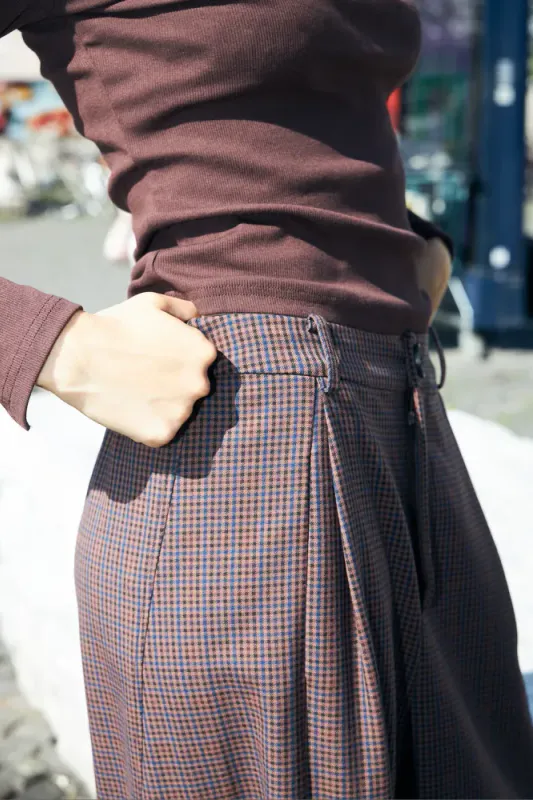 Barrelcras Pants Brown Checks