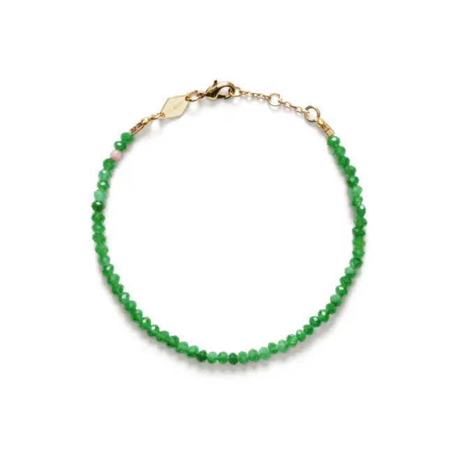 Hovedbilde Tan Line Bracelet Green Jade 