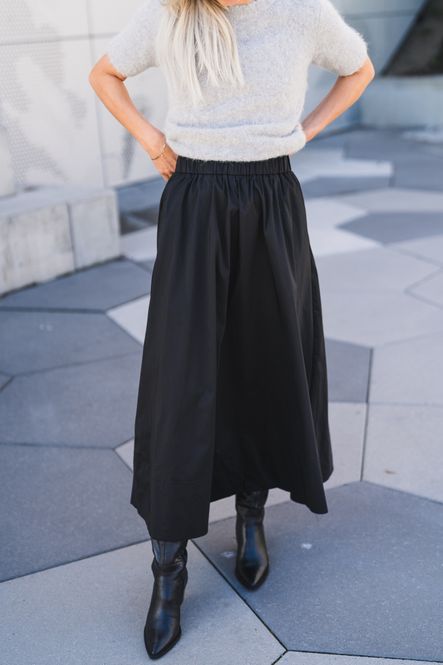Hovedbilde Yara Long Poplin Skirt Black 