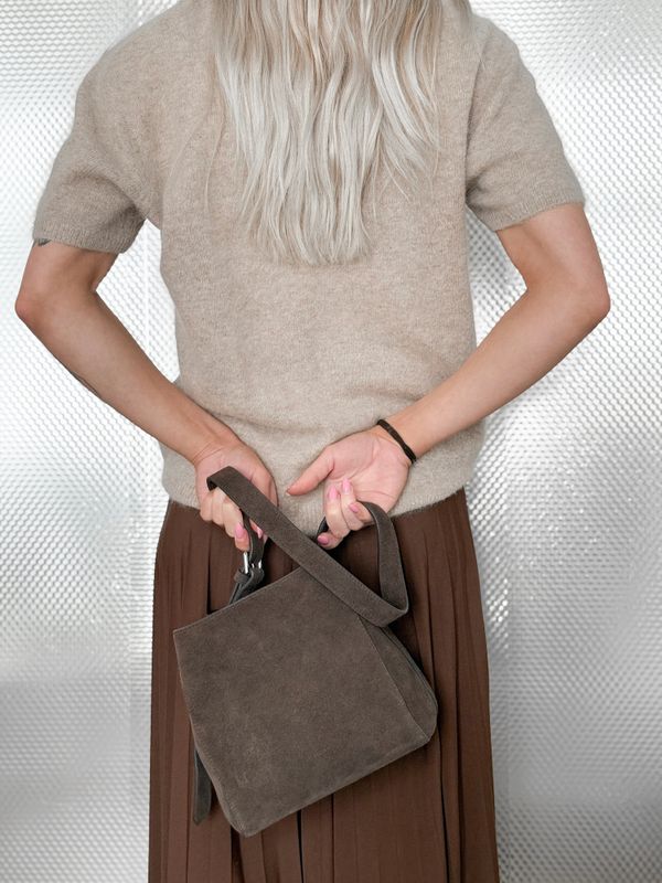 Sac Mini Suede Truffle 