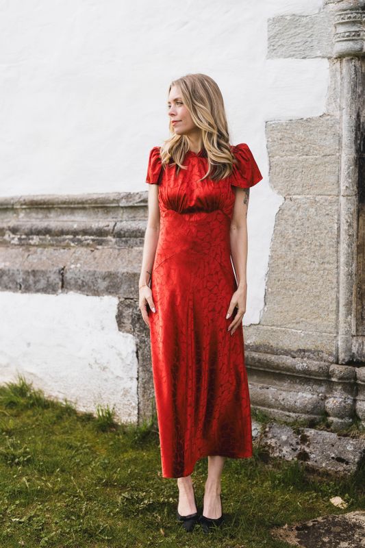 Addison Jacquard Red 