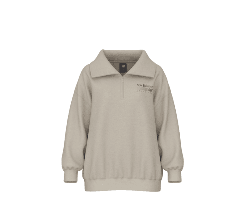 Trackside Fleece Half Zip Linen Heather 
