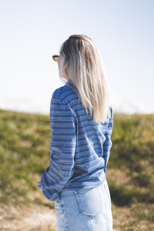 Sunny Polo Blue Stripe 