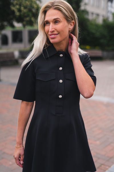 Hovedbilde Scuba Neoprene Fitted Mini Dress Phantom 