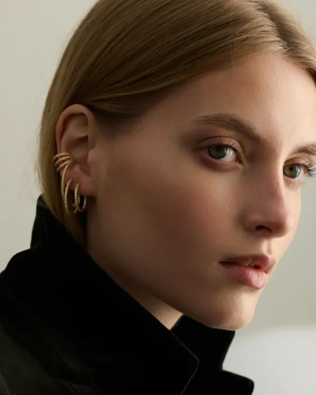 Eterno Hoops 15mm Gold 