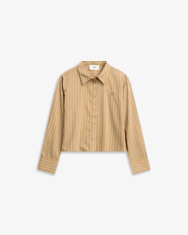 Lume Shirt Cognac Stripe 