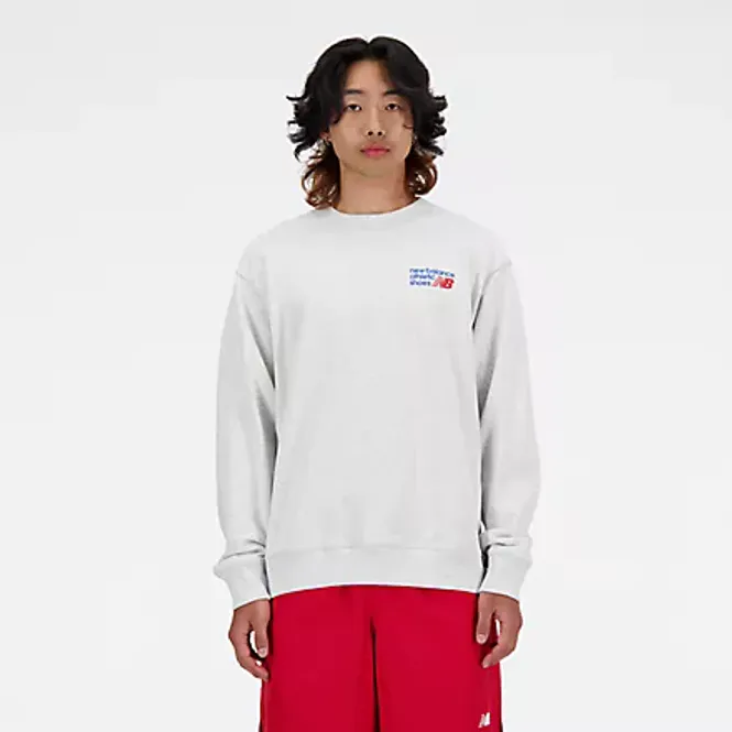 Hovedbilde Athletics Premium Logo Crew Ash Heather 