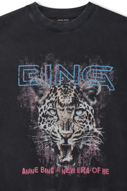 Hovedbilde Miles Sweatshirt Leo Muse Washed Black 