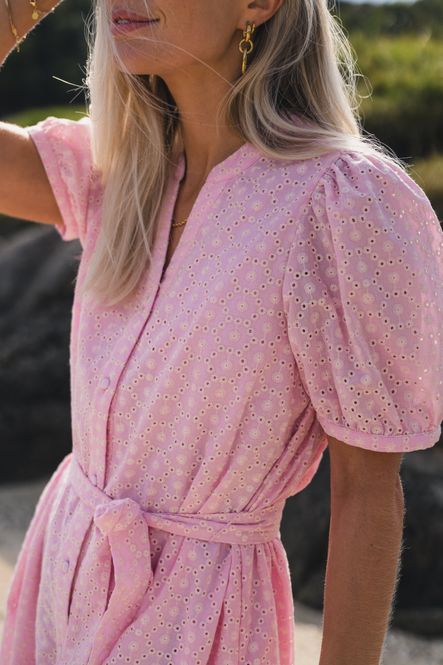 Hovedbilde Eivor 2/4 Shirt Dress S Lilac/Aftglow 