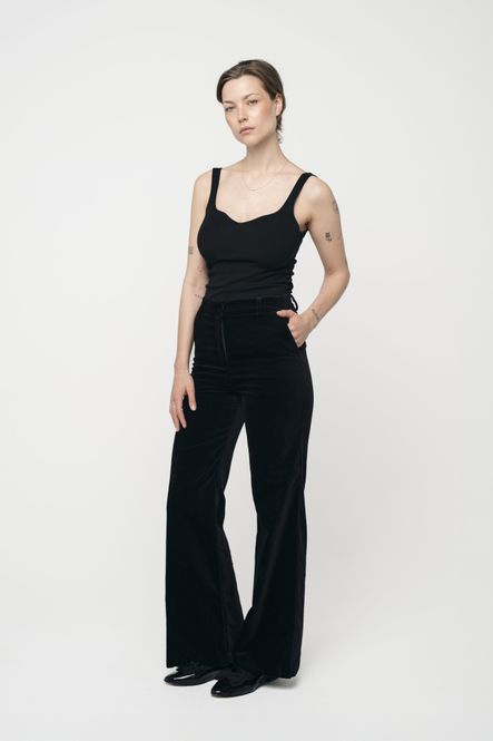 Hovedbilde Aime Velvet Pants Black