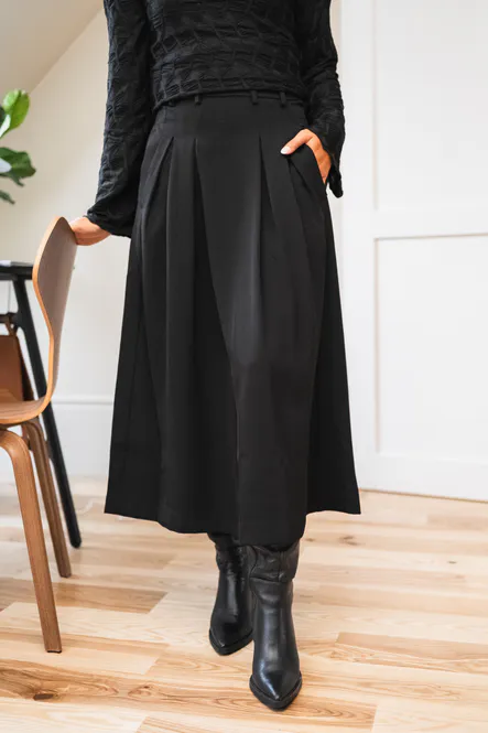 Hovedbilde Anya Pleat Skirt Black 