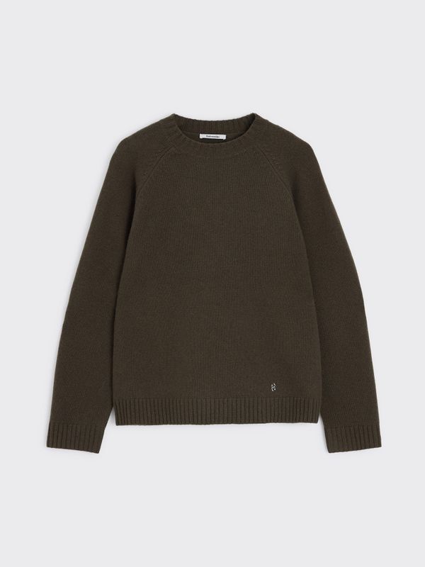 Andreas Crewneck Sweater Dark Green 
