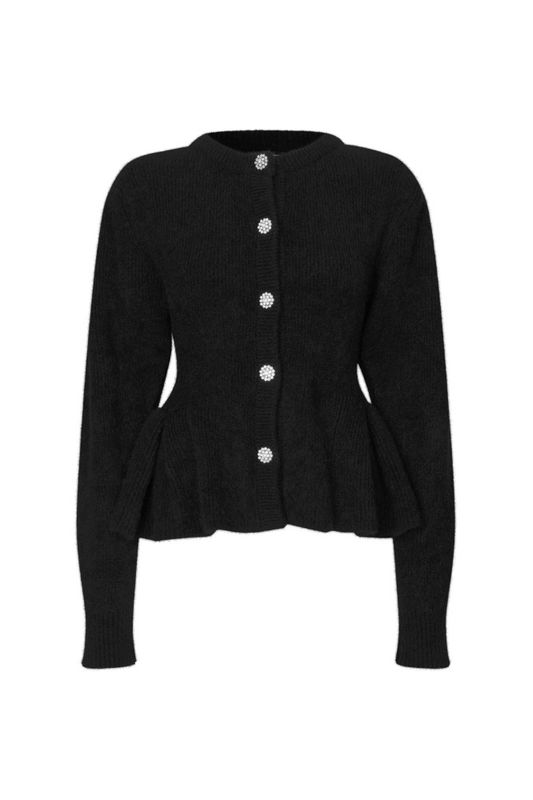 Knit Bijoux Cardigan Black 