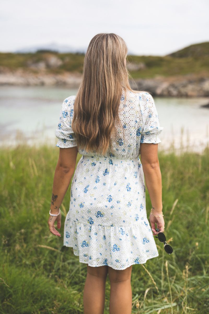 Eivor 2/4 Dress Blue Flower 