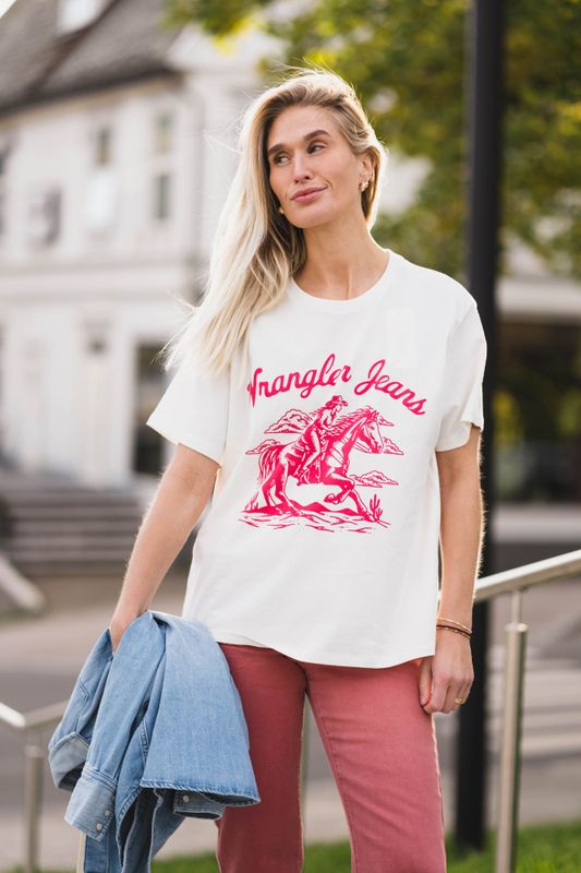 Girlfriend Tee Worn White 