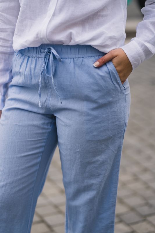 Sonar Linen Pants Light Blue 