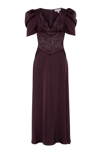 Hovedbilde Francis Lace Midi Dress Burgundy